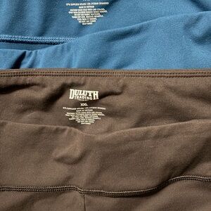 Duluth Trading SET OF 2 PAIRS! Noga Armachillo Capri Women's SIZE XXL Black/Blue